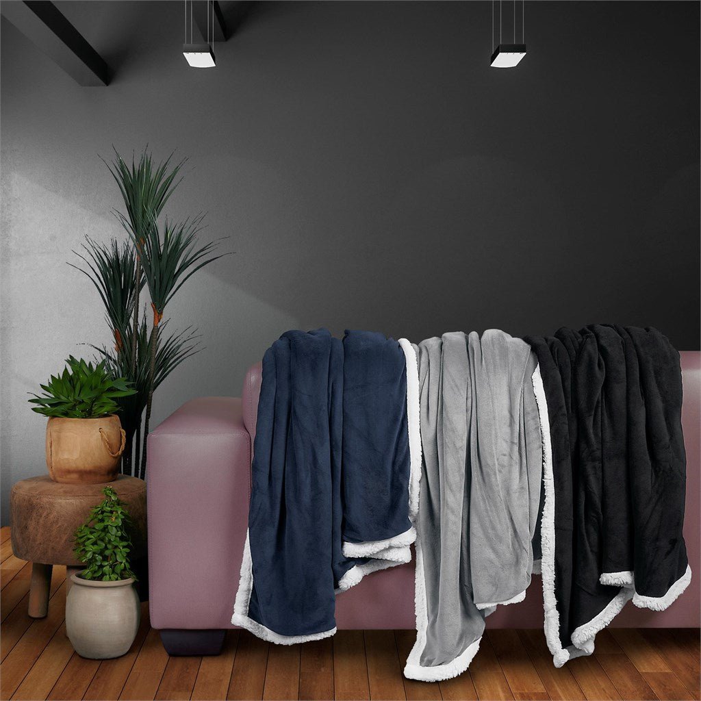 Kinley Sherpa Reversible Blanket - Retail Therapy Online