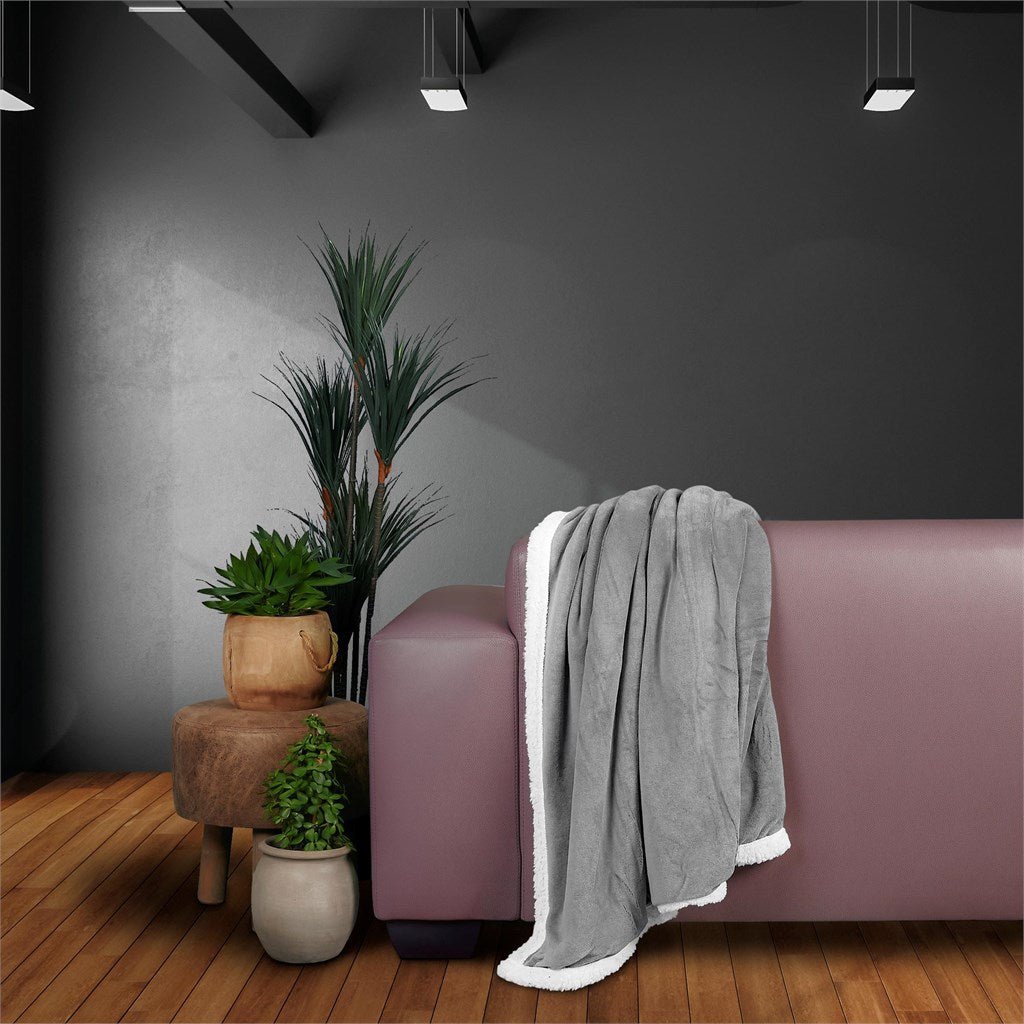 Kinley Sherpa Reversible Blanket - Retail Therapy Online