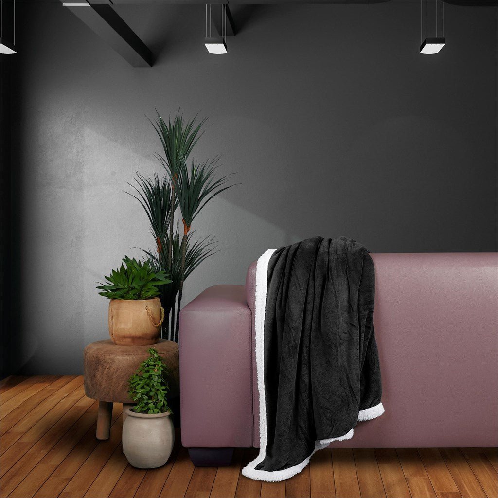 Kinley Sherpa Reversible Blanket - Retail Therapy Online