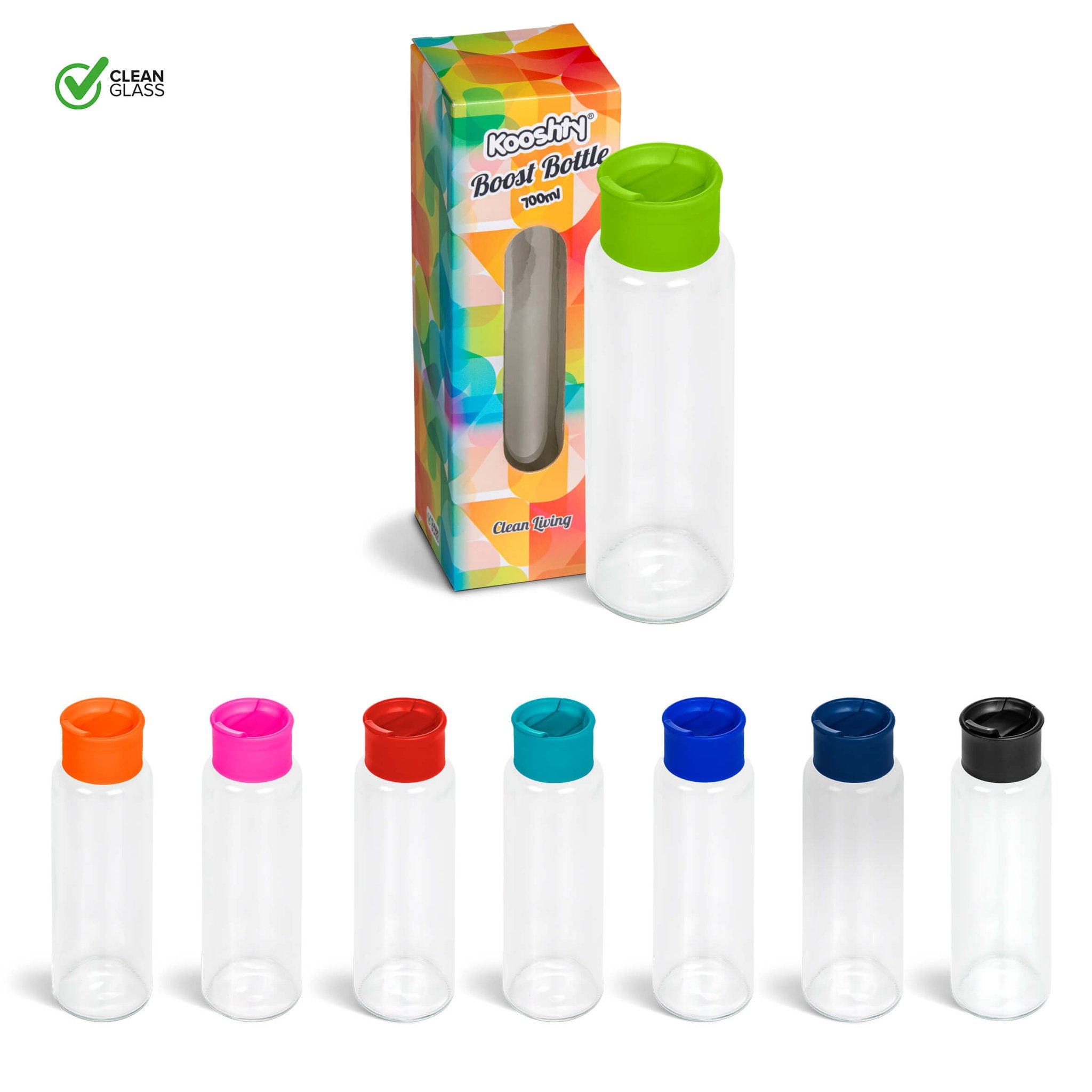 Kooshty Boost Glass Water Bottle - Retail Therapy Online