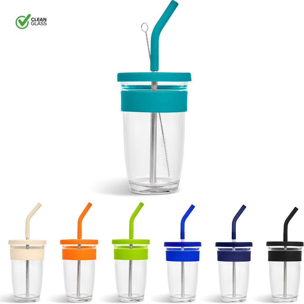 Kooshty Slurp Glass Kup & SS Straw - 480ml - Retail Therapy Online