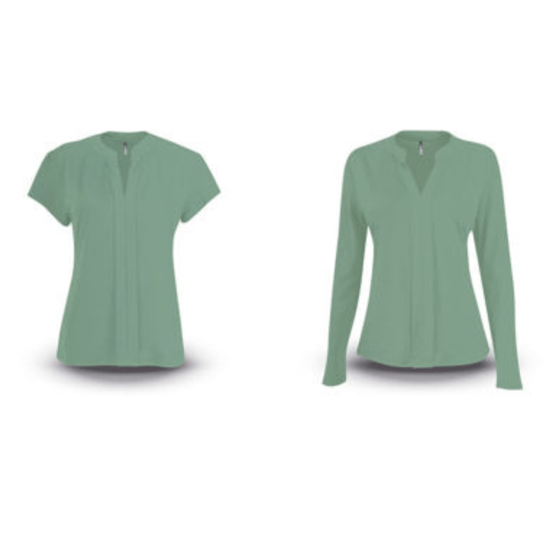 Ladies Emma Blouse - Short & Long Sleeve - Retail Therapy Online