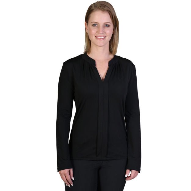 Ladies Emma Blouse - Short & Long Sleeve - Retail Therapy Online