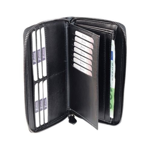 Ladies Genuine Leather Multi-Holder Zipped Purse - Retail Therapy Online