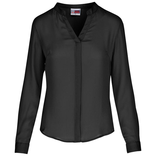 Ladies Long Sleeve Ava Blouse - Retail Therapy Online