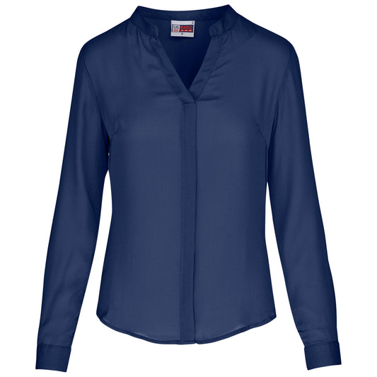 Ladies Long Sleeve Ava Blouse - Retail Therapy Online