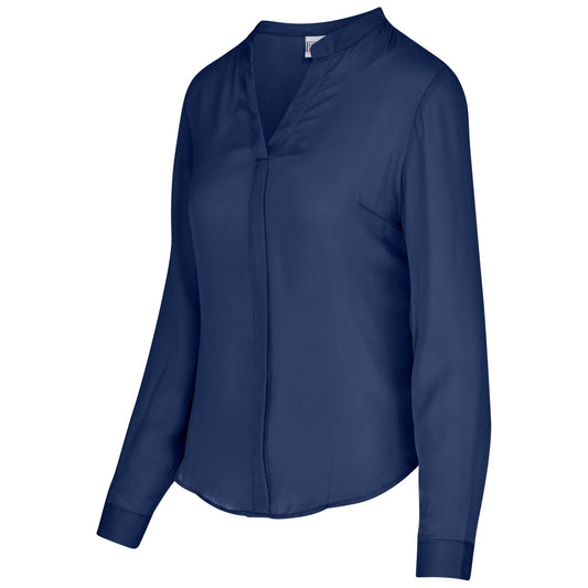 Ladies Long Sleeve Ava Blouse - Retail Therapy Online