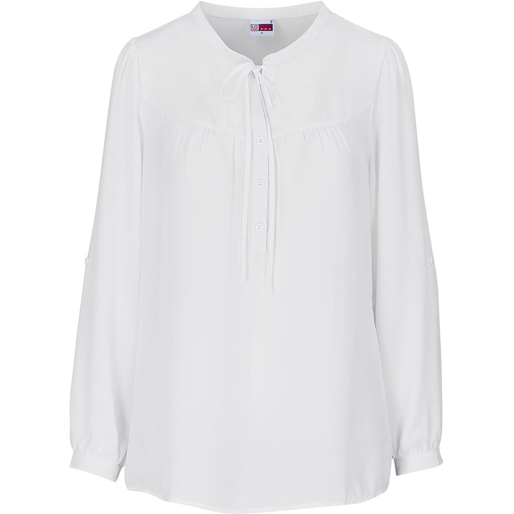 Ladies Long Sleeve Candice Blouse - Retail Therapy Online
