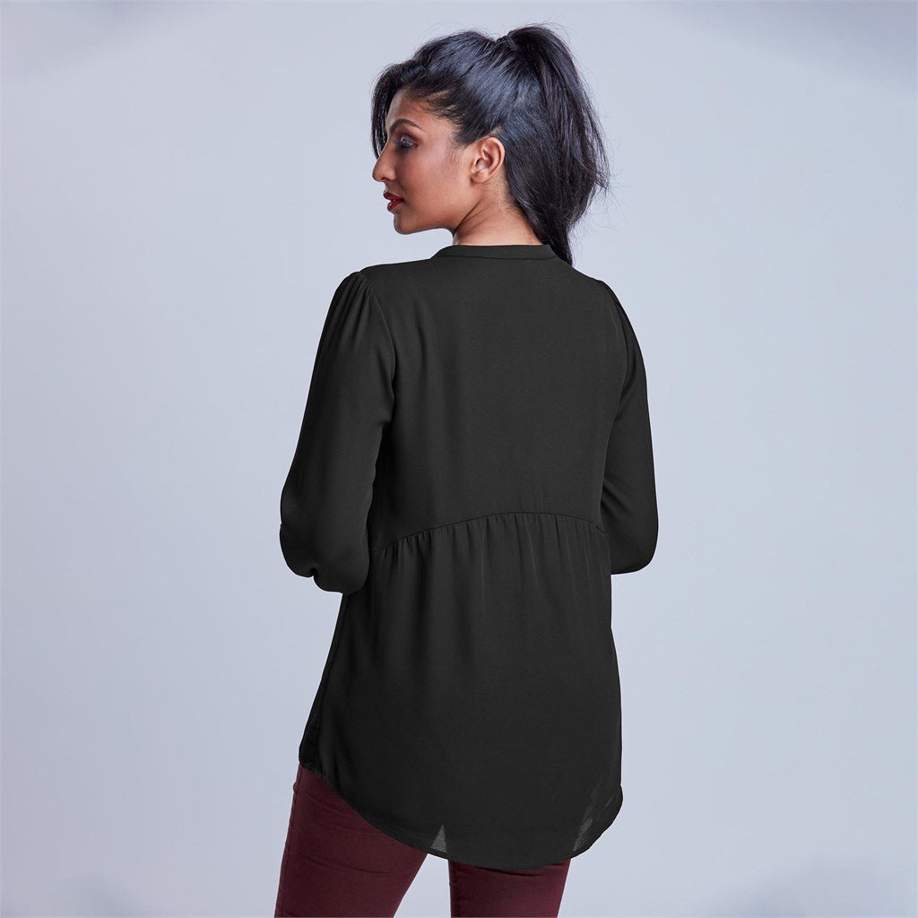 Ladies Long Sleeve Candice Blouse - Retail Therapy Online
