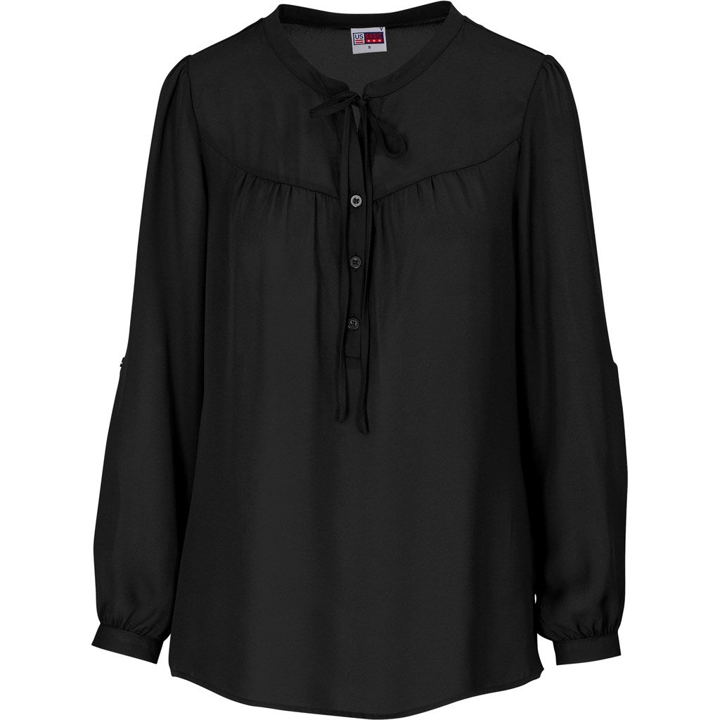 Ladies Long Sleeve Candice Blouse - Retail Therapy Online