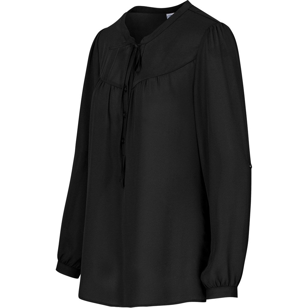 Ladies Long Sleeve Candice Blouse - Retail Therapy Online