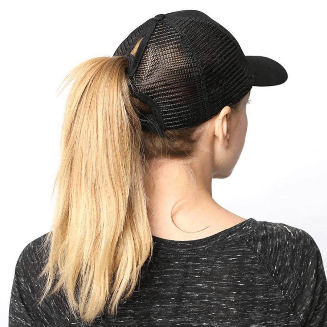 Cap with ponytail hole on sale