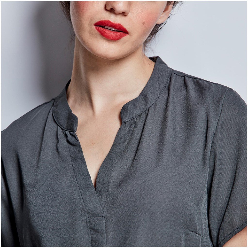 Ladies Short Sleeve Ava Blouse - Retail Therapy Online