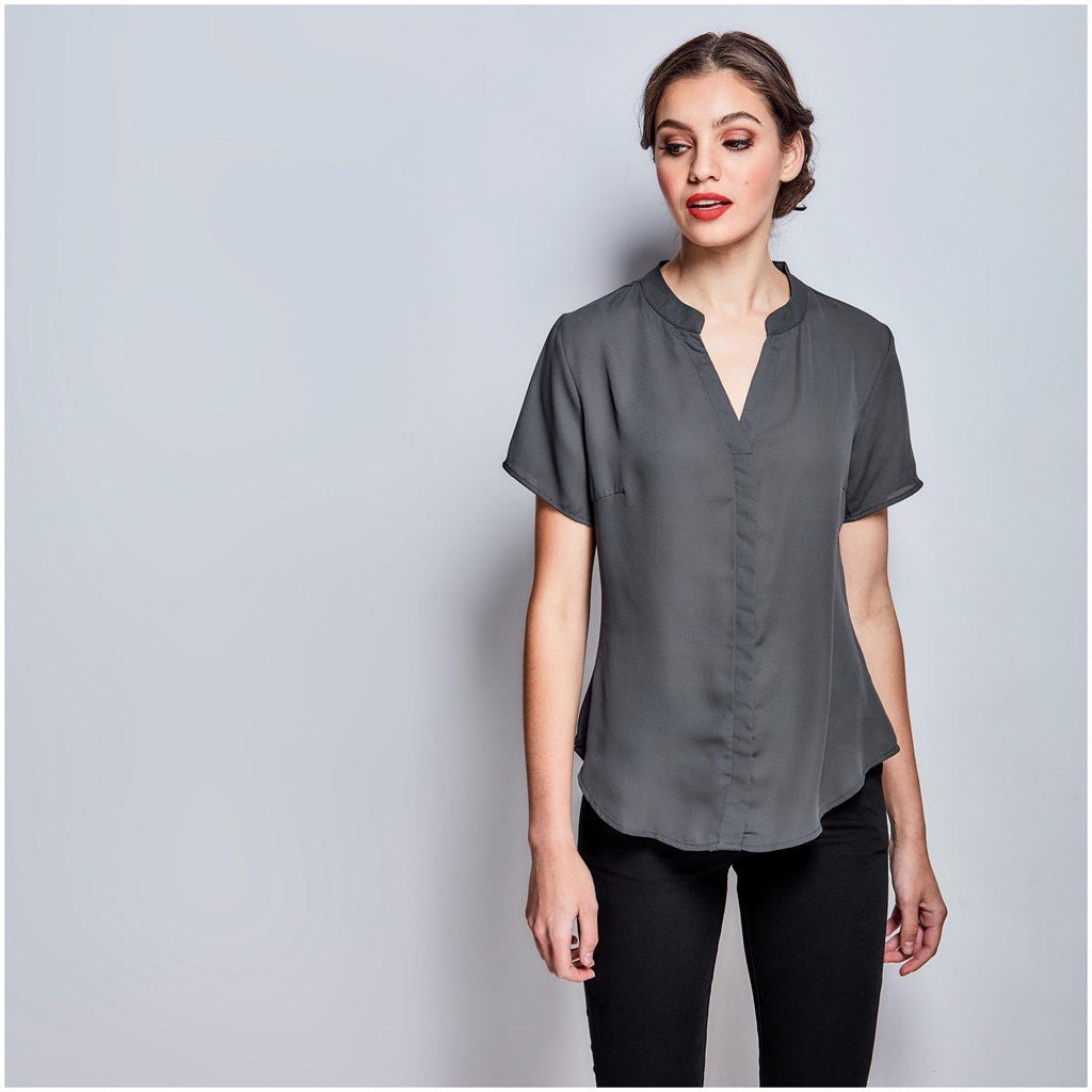 Ladies Short Sleeve Ava Blouse - Retail Therapy Online