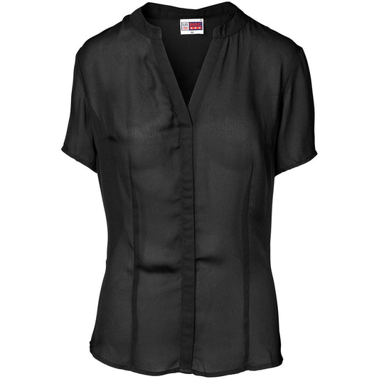 Ladies Short Sleeve Ava Blouse - Retail Therapy Online