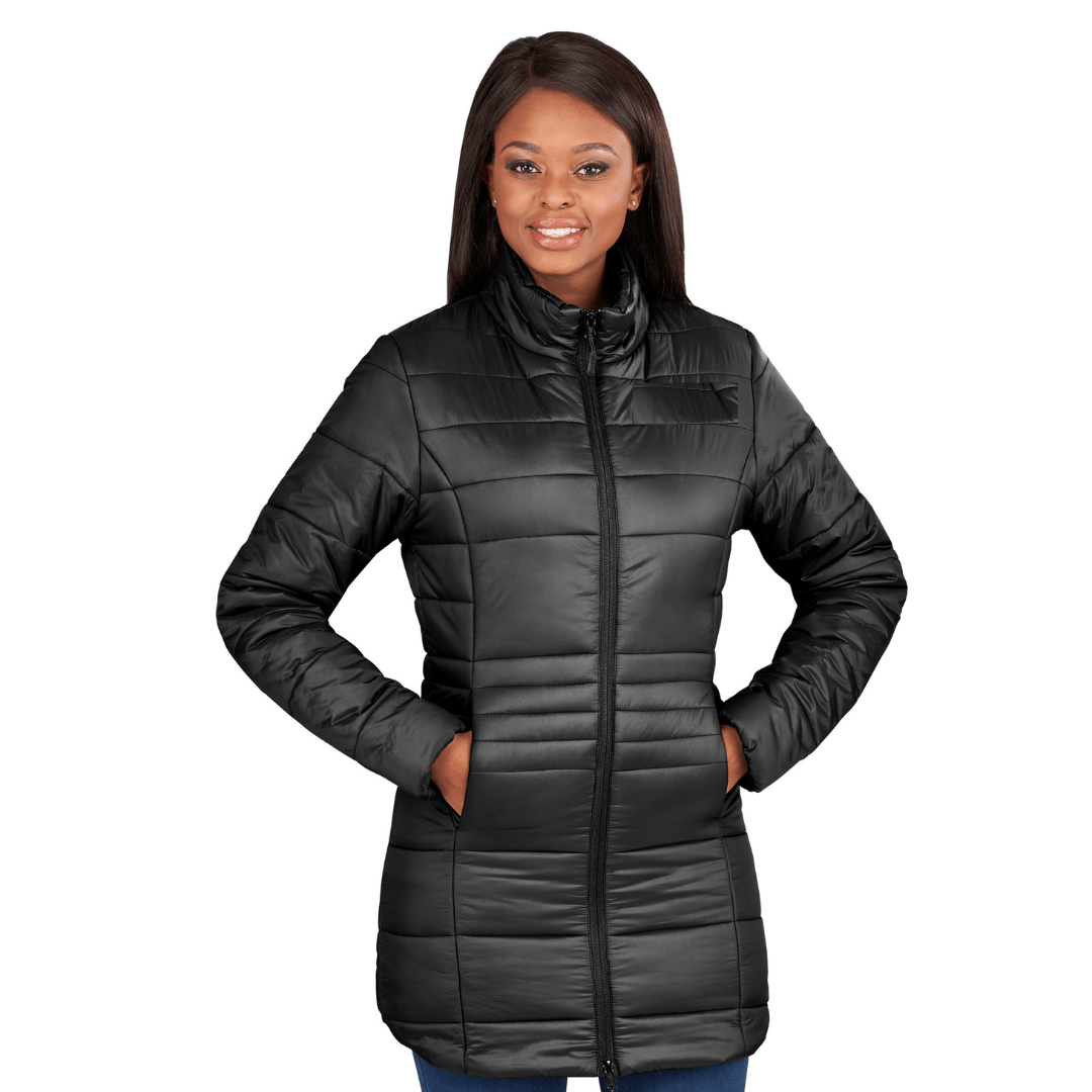 Ladies Vallarta Long Length Puffer Jacket - Retail Therapy Online