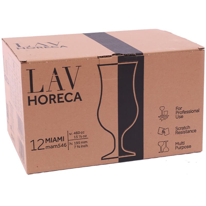 LAV Fiesta Miami Cocktail Glass 460ml - Set of 12 - Retail Therapy Online