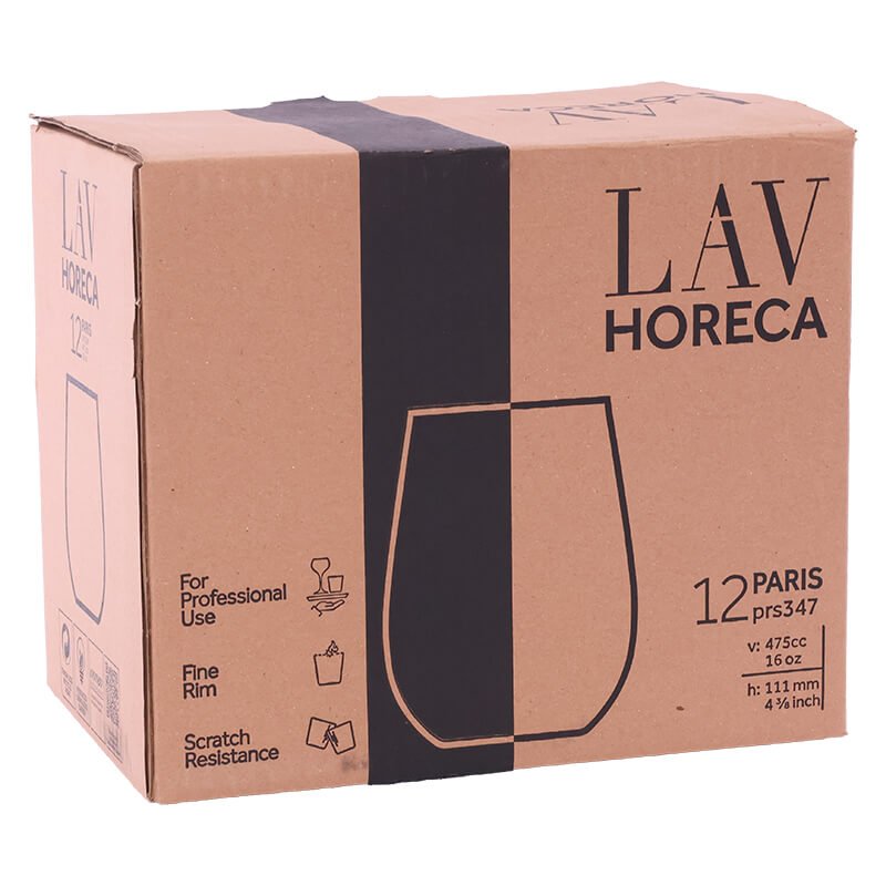 LAV Stemless Glass 360ml - Set of 12 - Retail Therapy Online