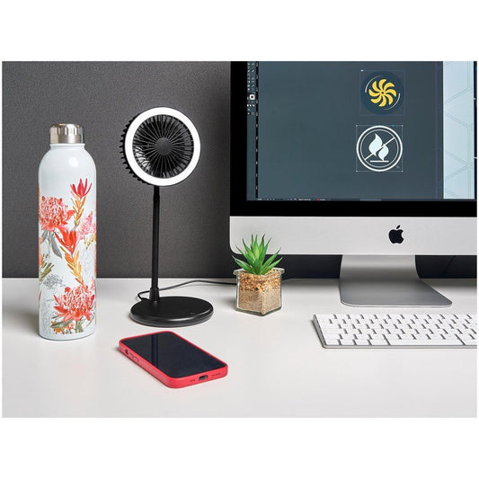 LED Ring Light Desk Fan - Retail Therapy Online