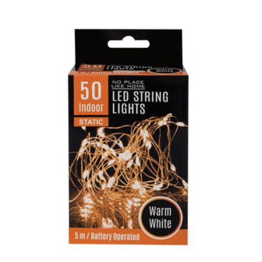 LED String Lights Battery Operated - 5m Indoor - Retail Therapy Online
