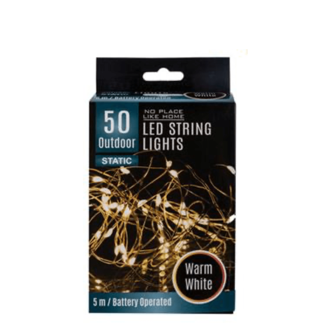 LED String Lights Battery Operated - 5m Outdoor - Retail Therapy Online