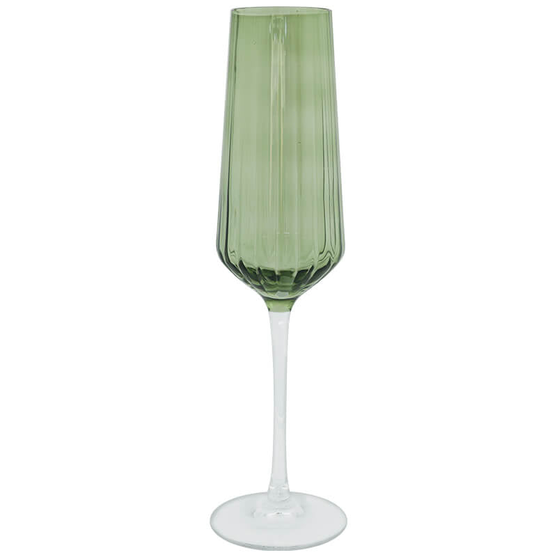 Luxe Coloured Champagne Flute Glasses - Set of 4 - Retail Therapy Online