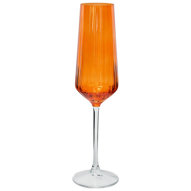 Luxe Coloured Champagne Flute Glasses - Set of 4 - Retail Therapy Online