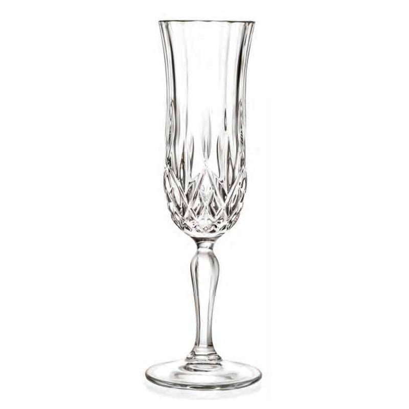 Luxion Crystal Opera Champagne Flute Glasses 130ml - Set of 6 - Retail Therapy Online