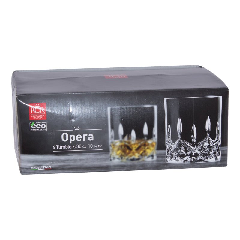 Luxion Crystal Opera Executive Whisky Glasses 300ml - Set of 6 - Retail Therapy Online
