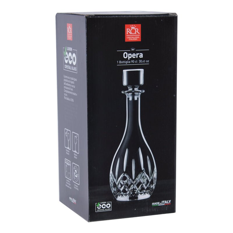 Luxion Crystal Opera Round Decanter & Stopper 900ml - Retail Therapy Online