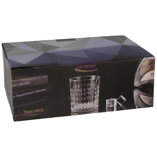 Marilyn Glass Whisky Tumbler 340ML - Set of 6 - Retail Therapy Online
