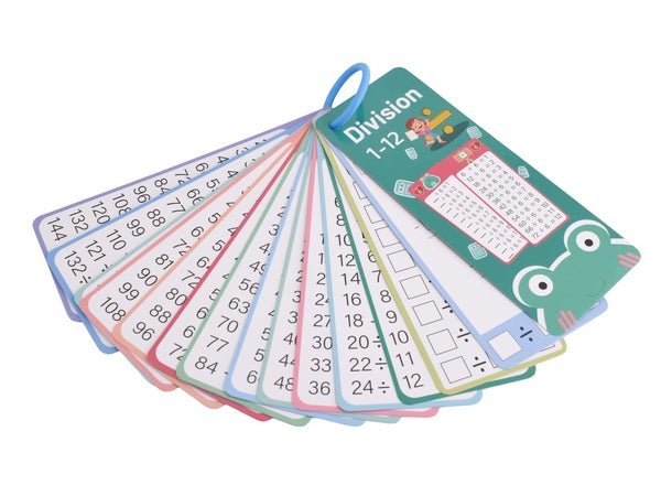 Maths Division Flash Card Set 1 - 12 - Retail Therapy Online