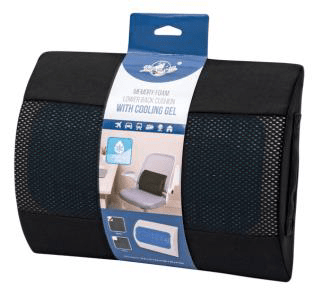 Memory Foam Lower Back Cushion with Cooling Gel - Retail Therapy Online