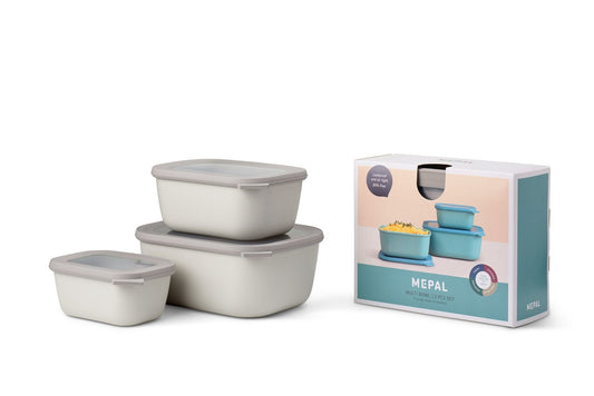 Mepal Cirqula Set Deep Rectangular 3pc - Retail Therapy Online