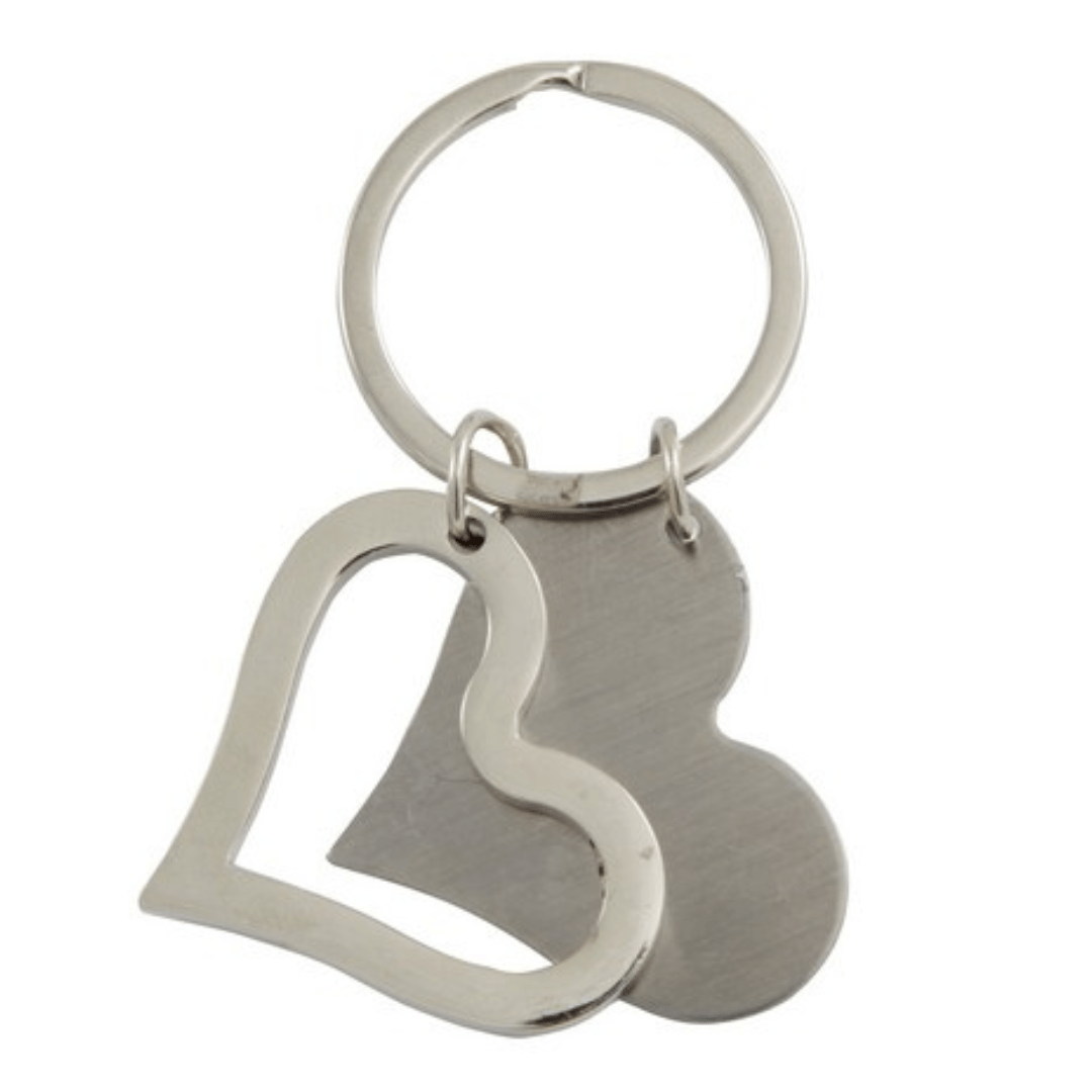 Metal Heart Keyring - Retail Therapy Online