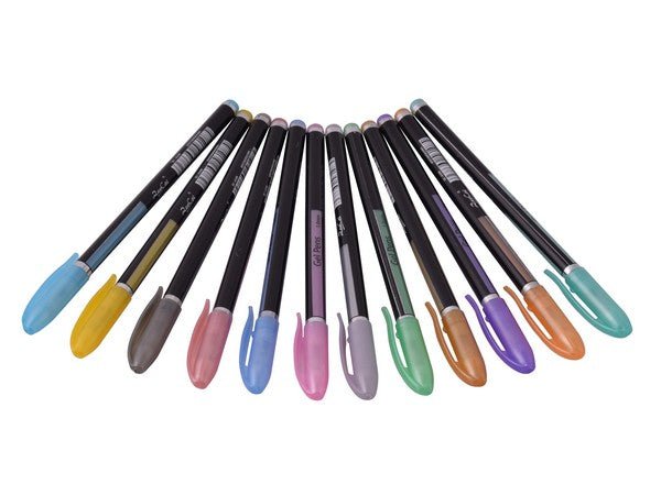 Metallic Gel Pens - 12pc - Retail Therapy Online