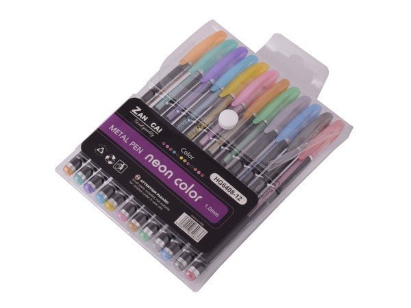 Metallic Gel Pens - 12pc - Retail Therapy Online