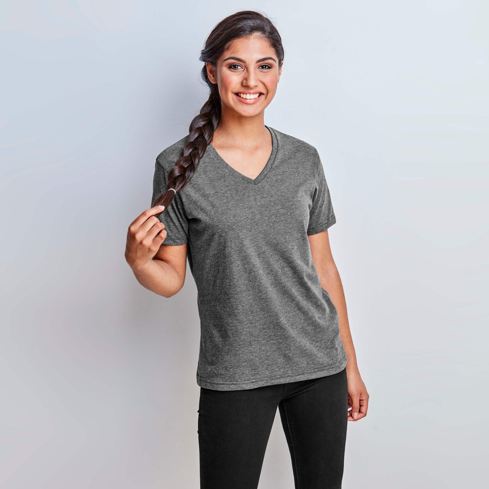 Michigan Melange V - Neck T-Shirt - Mens & Ladies - Retail Therapy Online