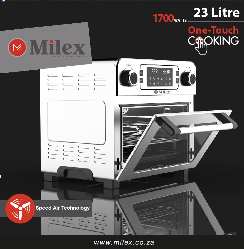 Milex Air Fryer Oven with Rotisserie 23L - Retail Therapy Online