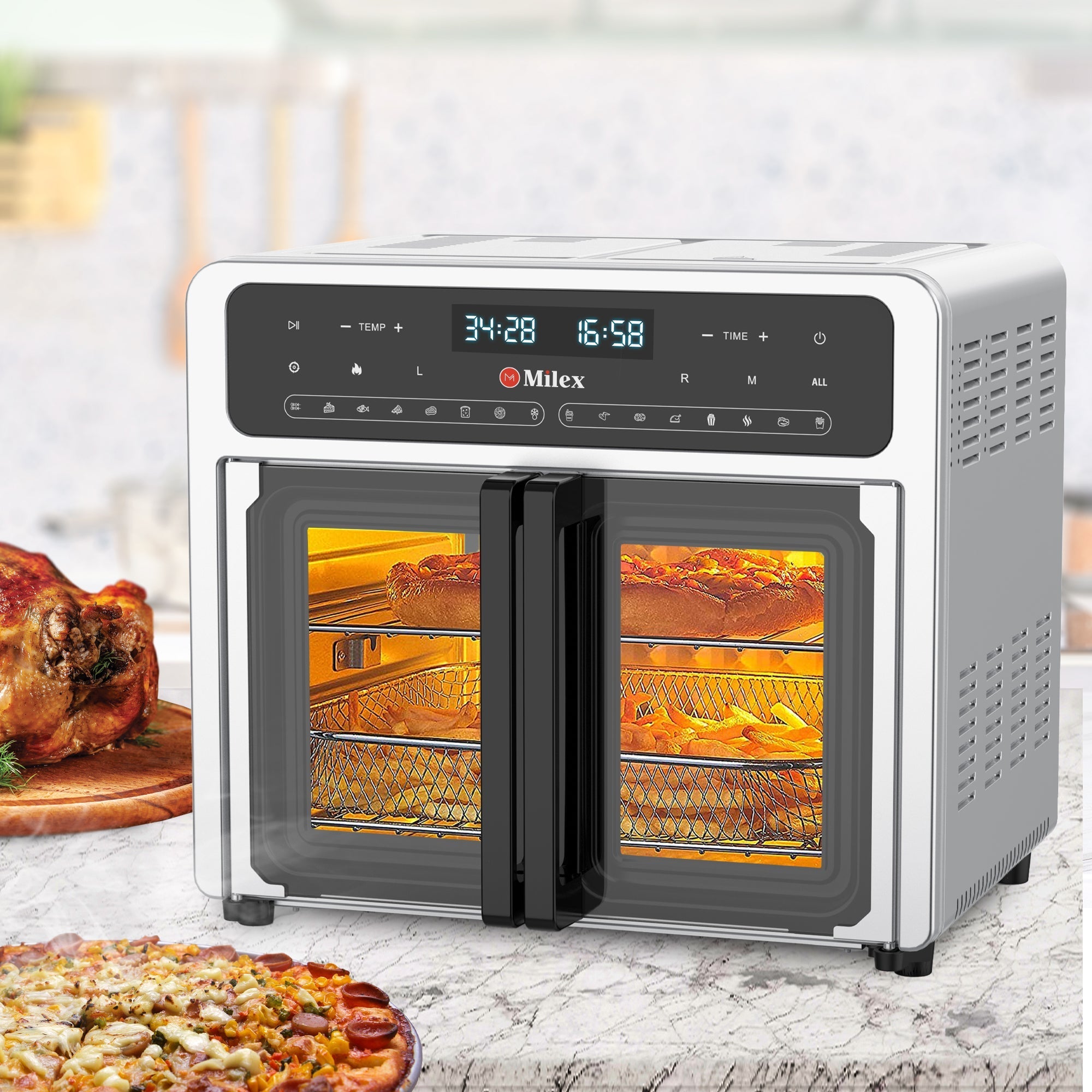 Milex Deluxe Rotisserie Air Fryer 24L - Retail Therapy Online