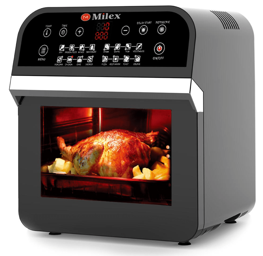 Milex Digital Air Fryer Oven with Rotisserie 12L - Retail Therapy Online