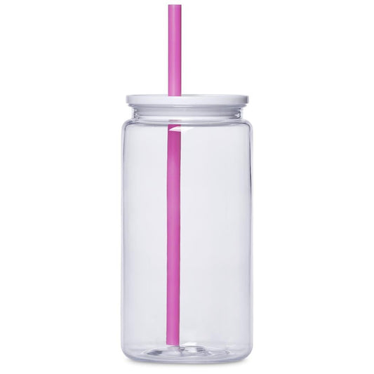Mina Plastic Tumbler and Straw - 550ml - Retail Therapy Online