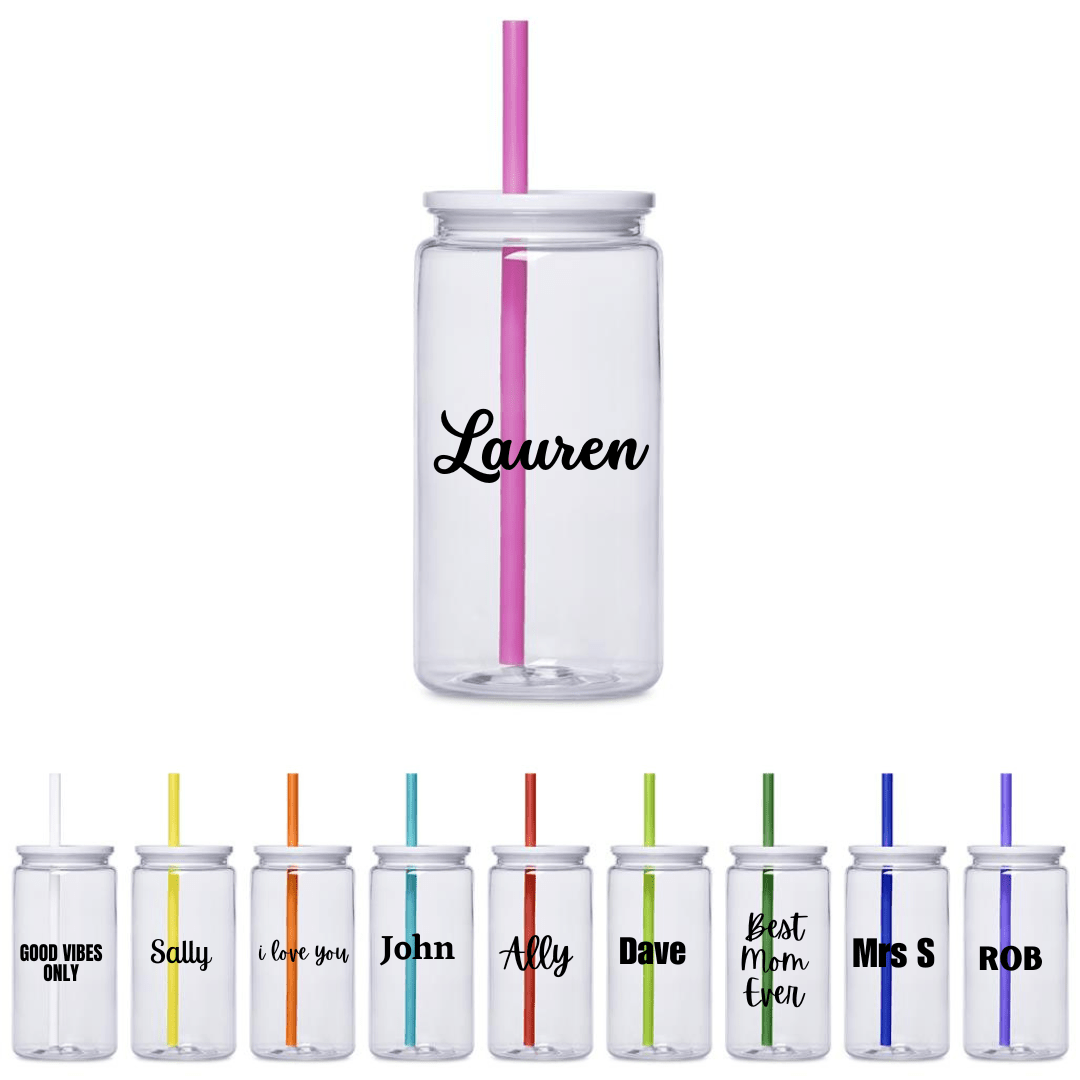 Mina Plastic Tumbler and Straw - 550ml - Retail Therapy Online
