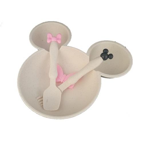 Minnie/Mickey Mouse Plate & Cutlery Set - Retail Therapy Online