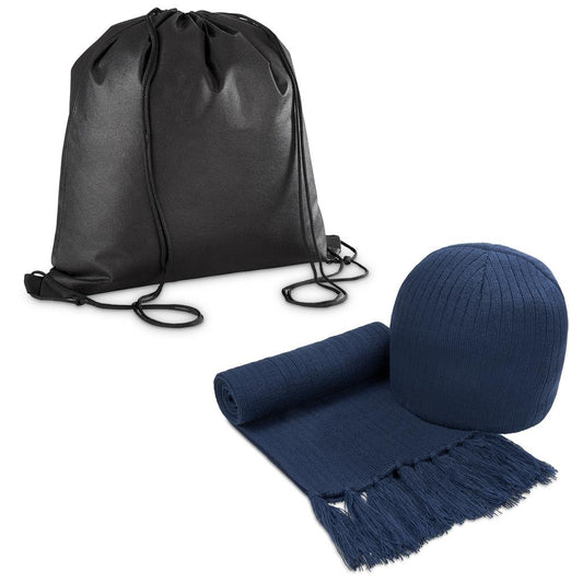 Nebraska Scarf & Beanie Set with Bag - Retail Therapy Online