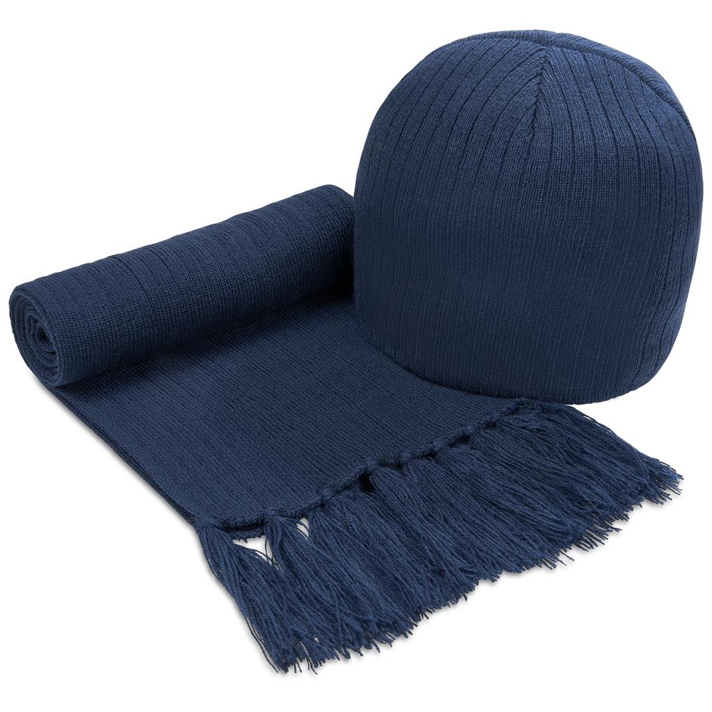 Nebraska Scarf & Beanie Set with Bag - Retail Therapy Online