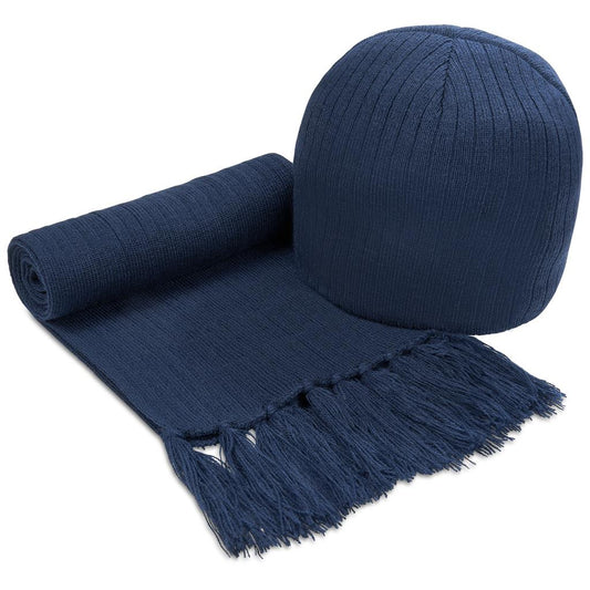 Nebraska Scarf & Beanie Set with Bag - Retail Therapy Online