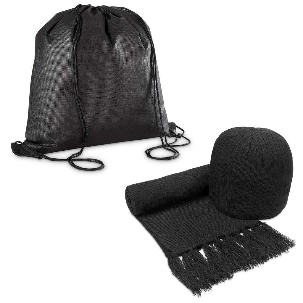 Nebraska Scarf & Beanie Set with Bag - Retail Therapy Online