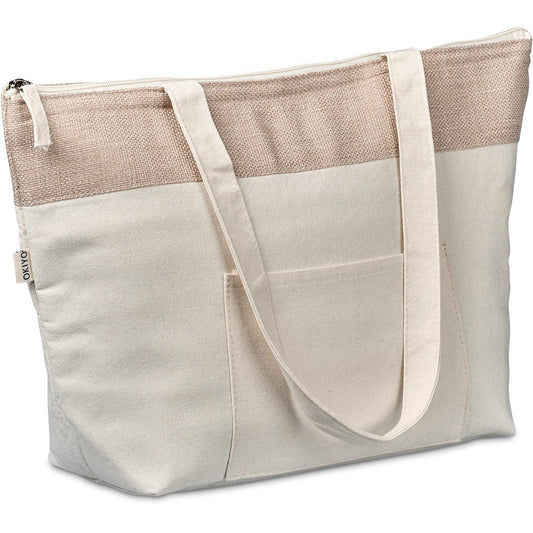 Okiyo Arshi Cotton & Jute 12 Can Lunch Cooler - Retail Therapy Online