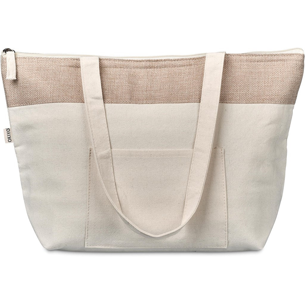 Okiyo Arshi Cotton & Jute 12 Can Lunch Cooler - Retail Therapy Online